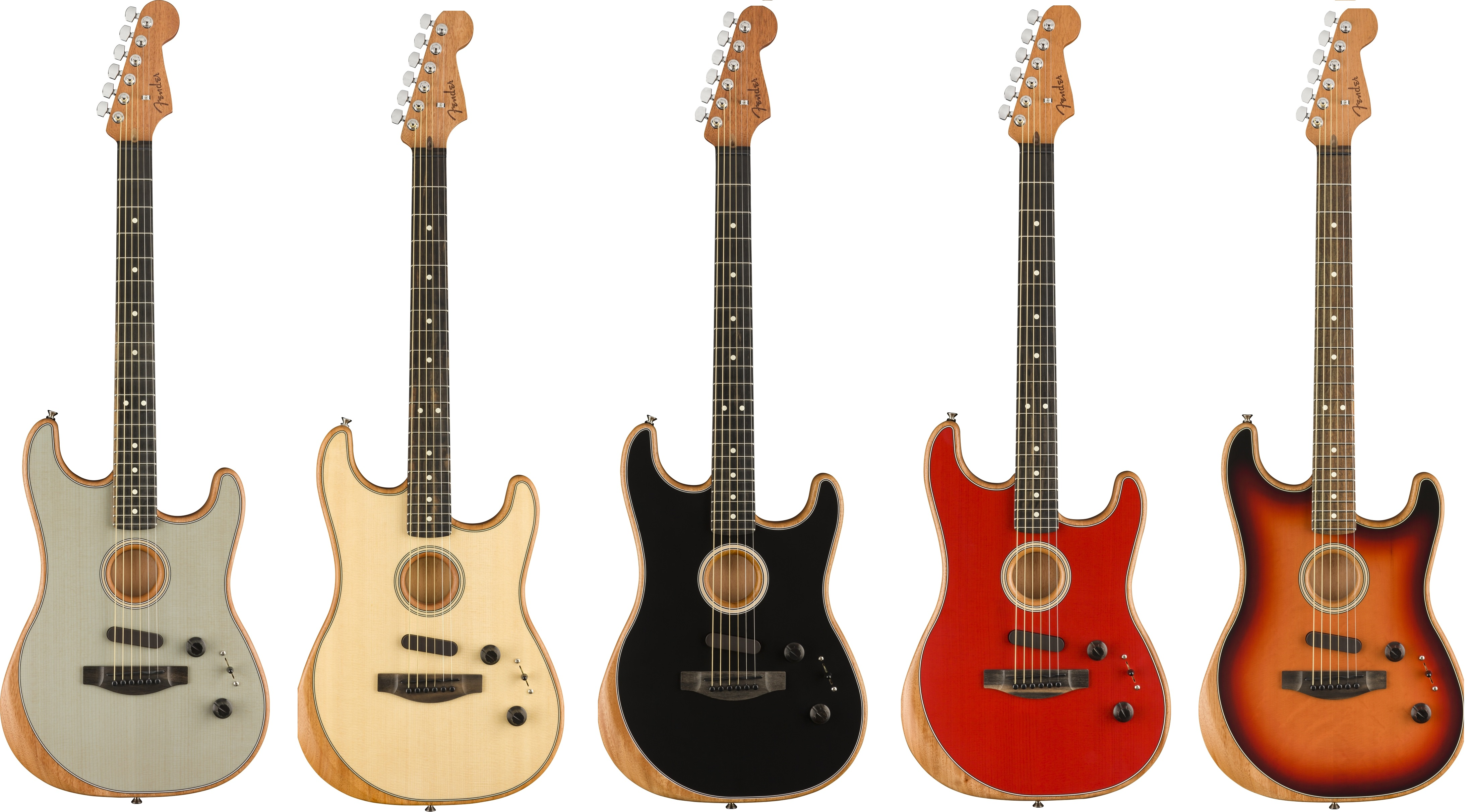 Fender American Acoustasonic Stratocaster colors available