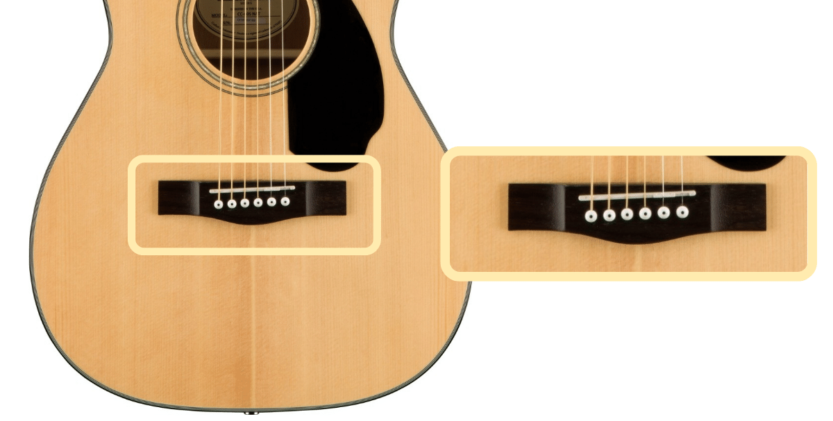 Fender CC-60S bridge, saddle, and pins  
