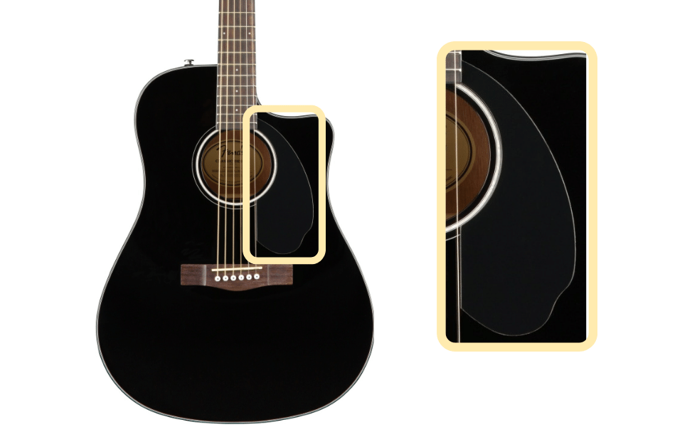 Fender CD-60SCE pickguard color and design