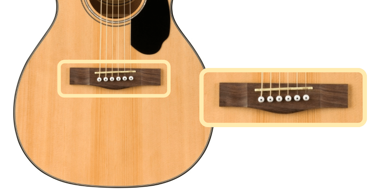 Fender CP-60S bridge, saddle, and pins  