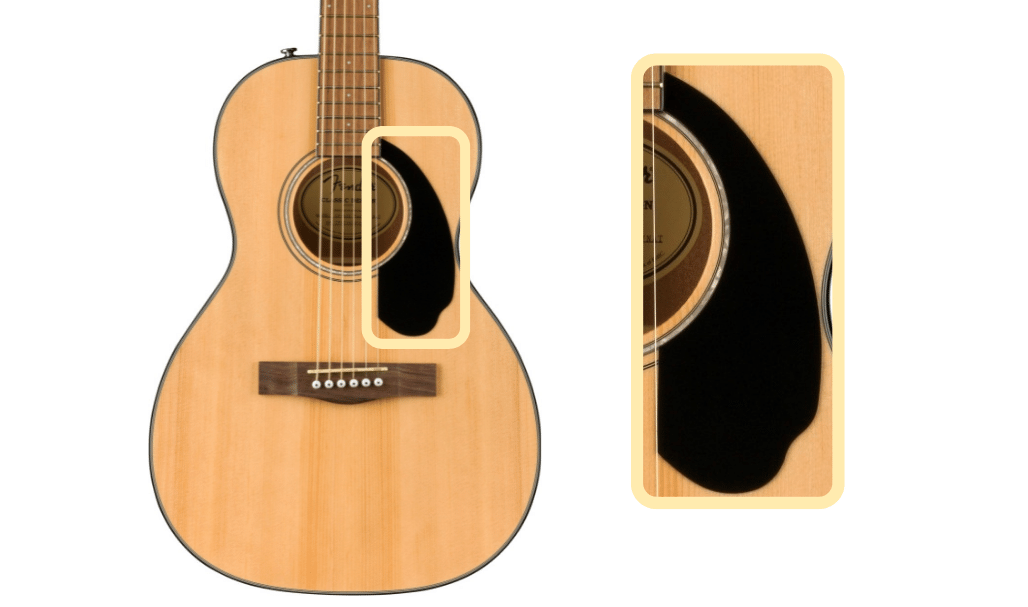 Fender CP-60S pickguard color and design