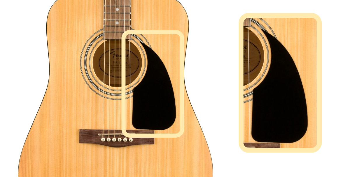 Fender FA-115 pickguard color and design