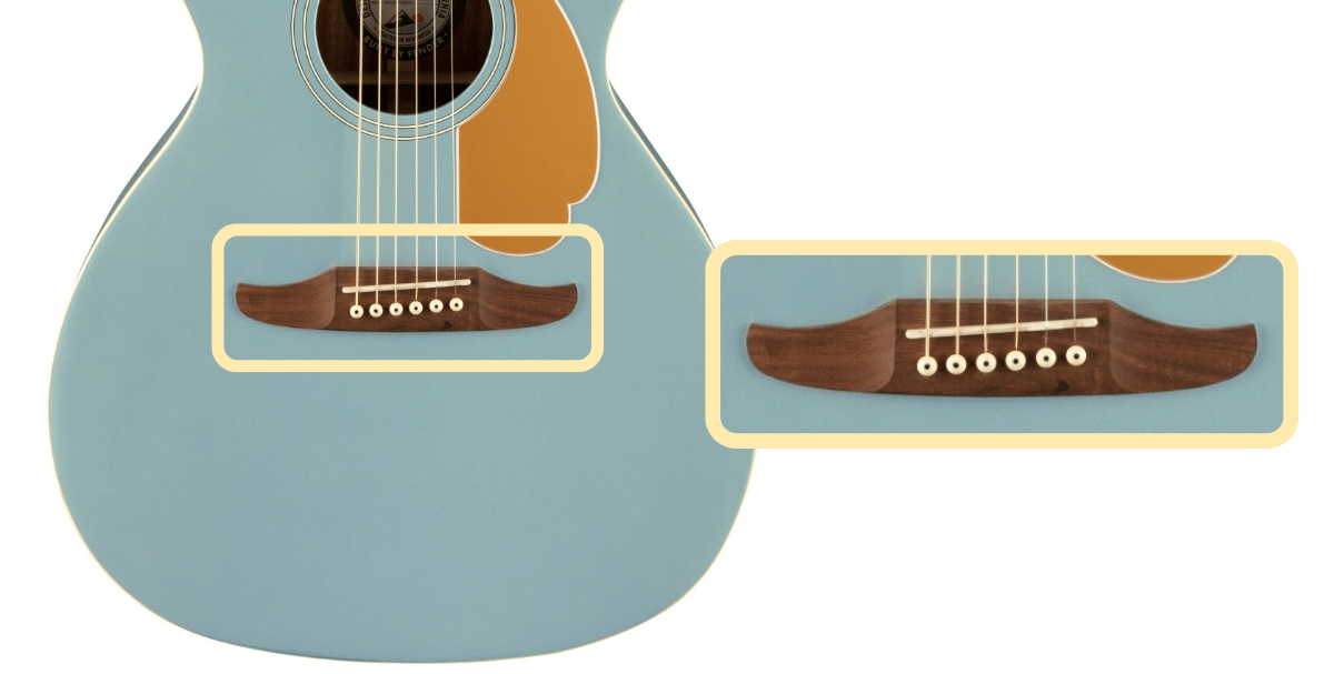 Fender Newporter Player bridge, saddle, and pins  