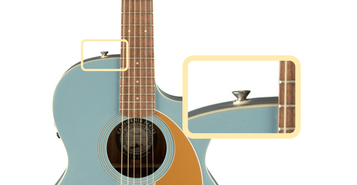 Fender Newporter Player strap buttons position and design