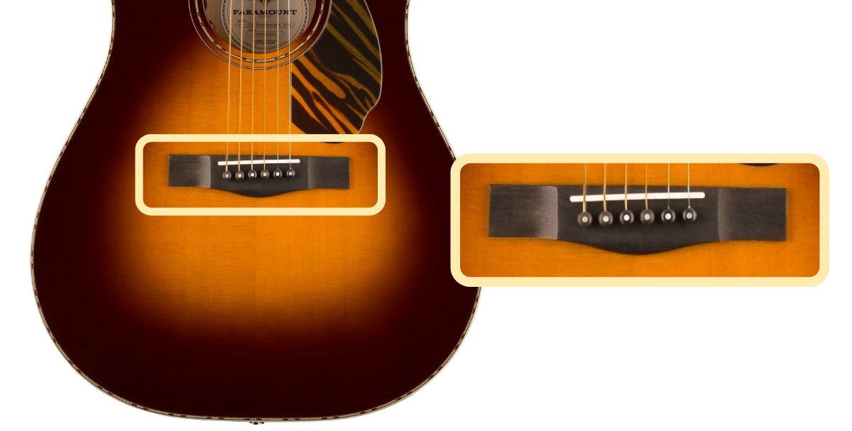 Fender PD-220E bridge, saddle, and pins  