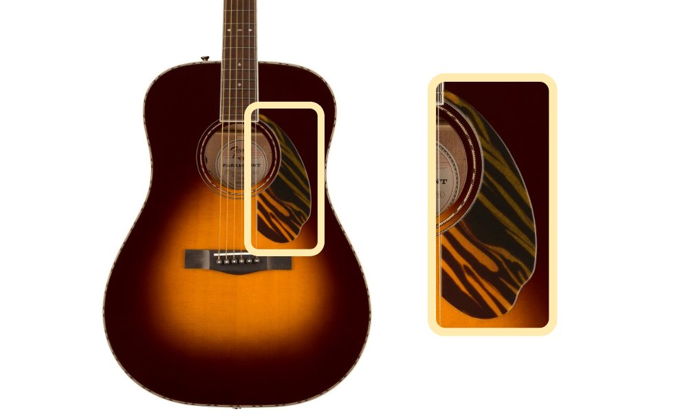 Fender PD-220E pickguard color and design