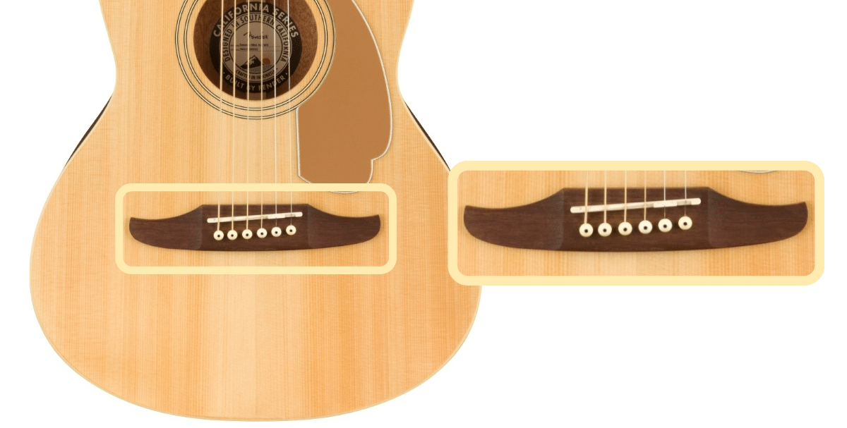 Fender Sonoran Mini bridge, saddle, and pins  
