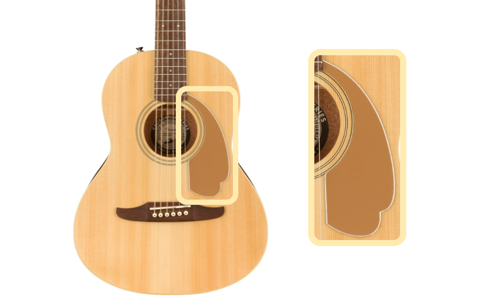 Fender Sonoran Mini pickguard color and design