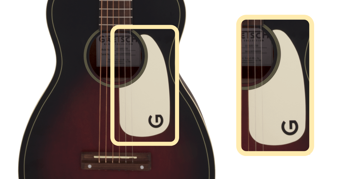 Gretsch G9500 pickguard color and design