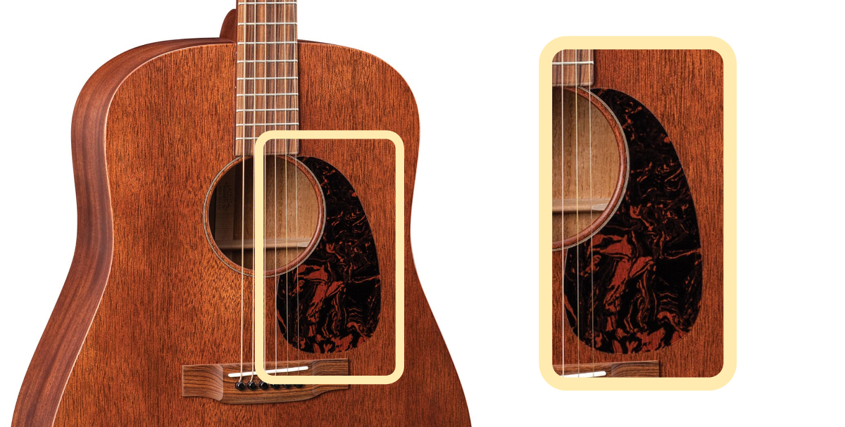 Martin D-15M pickguard color and design