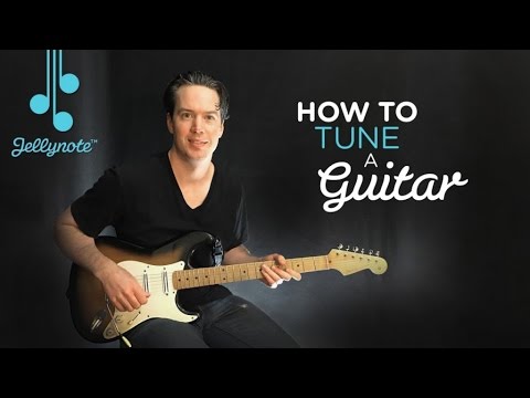 How To Tune Your Guitar Tutorial with Guitar Lessons 365 (Beginner Jellynote Lesson)