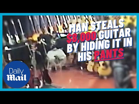 Smooth criminal: Man steals $8,000 Les Paul guitar by shoving it down his sweatpants