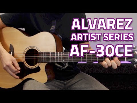 Alvarez Artist AF-30CE OM/Folk Electro Acoustic - Overview &amp; Demo