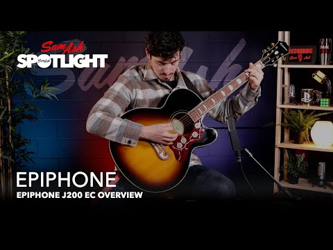 Epiphone J-200 EC Acoustic-Electric Guitar Overview