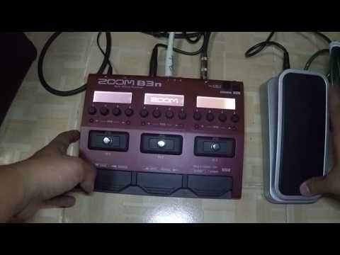 ZOOM FP02M expression pedal and ZOOM B3n guide and setup