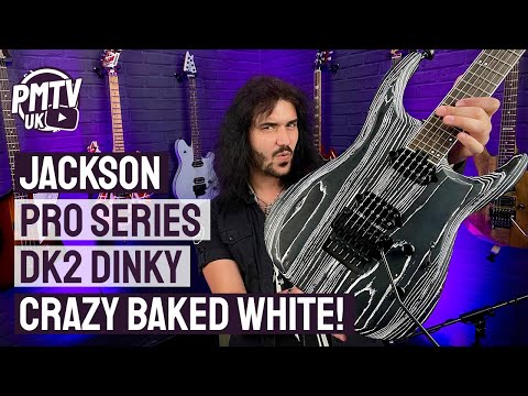 Jackson Pro Series Dinky DK2 In Baked White! Check Out This Finish - Ash Never Looked So Good!