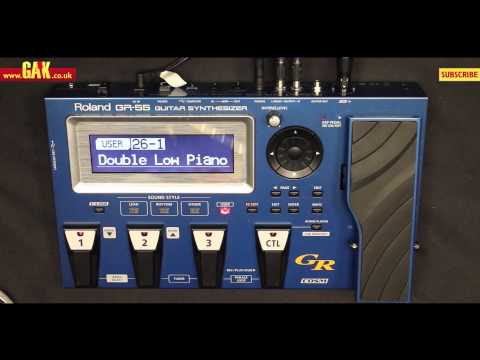 Roland - GR55 Guitar Synthesizer with GK3 Pickup Demo at GAK