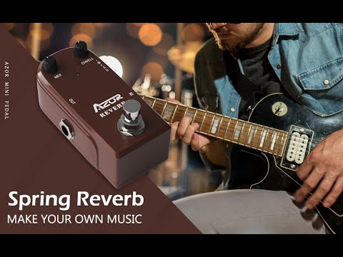 AZOR AP311 Spring Reverb Guitar Effect Pedal True Bypass Aluminium-alloy case
