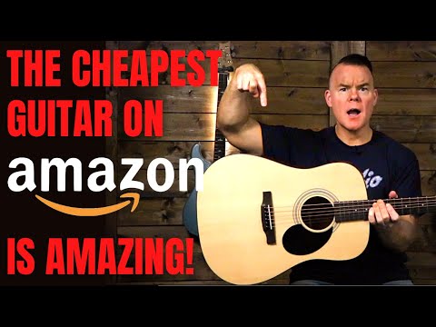 Amazon Acoustic Guitar Review - The Best Cheap Beginner Acoustic Guitar - Jasmine S35 Review