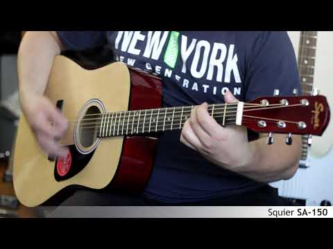 Squier SA-150 acoustic guitar :: Demo, Soundcheck