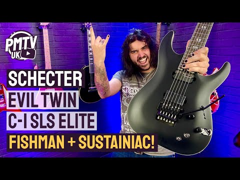 Schecter EVIL TWIN C-1 SLS Elite - A Sleek Modern Metal Guitar With Crazy Specs!