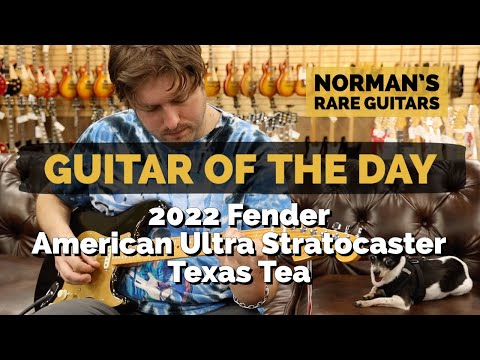 Guitar of the Day: 2022 Fender American Ultra Stratocaster Texas Tea | Norman&#039;s Rare Guitars
