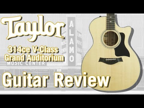 What Does V-Class Bracing Sound Like? Review of New Taylor 314ce V-Class Acoustic Electric Guitar