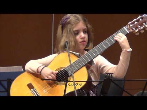 Amazing 7-Year-Old girl Guitarist - Konstantina Andritsou performs @ Megaro (Athens) HD