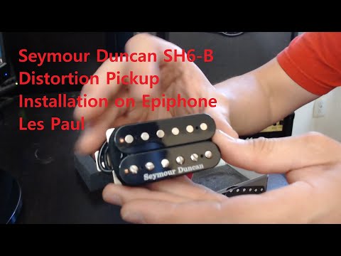 Epiphone Les Paul pickup upgrade, SH-6B Seymour Duncan Distortion humbucker