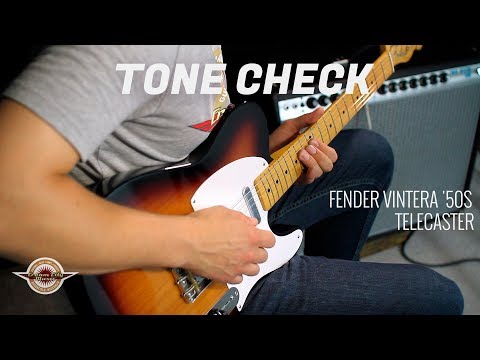 TONE CHECK: Fender Vintera 50s Telecaster Guitar Demo | No Talking