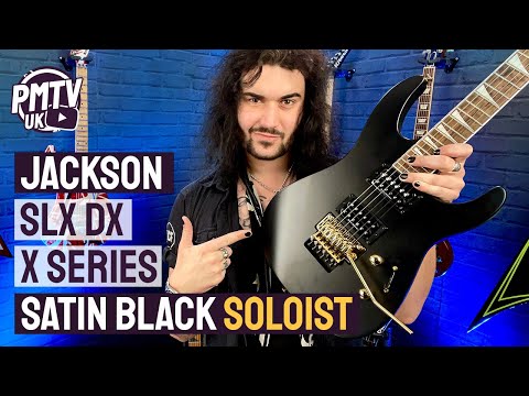 Jackson SLX DX Soloist Satin Black &amp; Gold - The Coolest Looking X Series Jackson Guitar?!