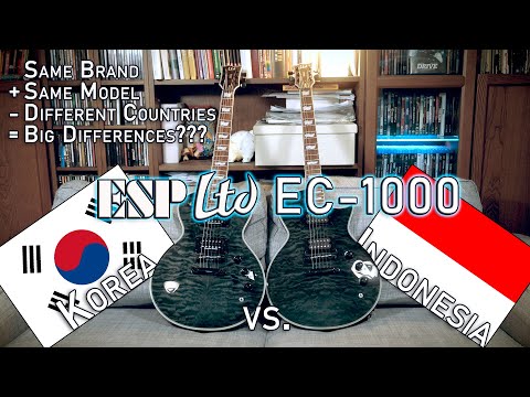 ESP LTD EC-1000 - Made in KOREA vs. INDONESIA! Which one is better?