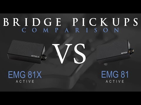 EMG 81X vs EMG 81 - Active Bridge Pickup Guitar Comparison / Demo