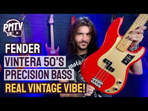 Fender Vintera 50&#039;s Precision Bass - Vintage Style For The Modern Era! - Review &amp; Demo