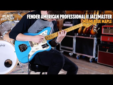 No Talking...Just Tones | Fender American Professional II Jazzmaster | Maple - Miami Blue