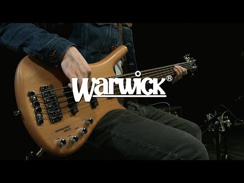 Warwick RockBass Corvette Basic 5-String Bass, Natural Satin | Gear4music demo