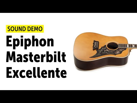 Epiphone Masterbilt Excellente - Sound Demo (no talking)