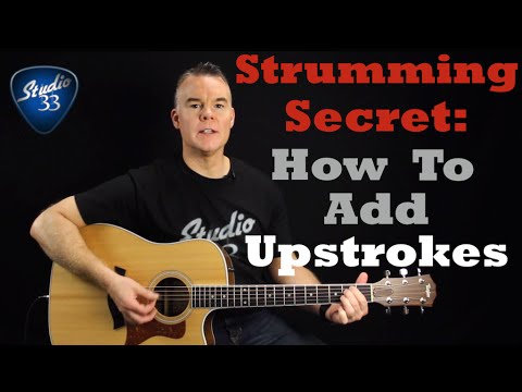 Strumming Pattern Tips: The Secret to Adding Upstrokes. Beginner Guitar Lesson