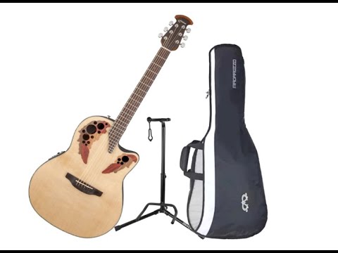Ovation CE44-4 Celebrity Elite Mid-Depth Natural Acoustic/Electric Guitar with G - Overview