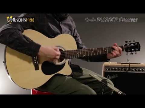 Fender FA135CE Concert Acoustic-Electric Guitar Demo