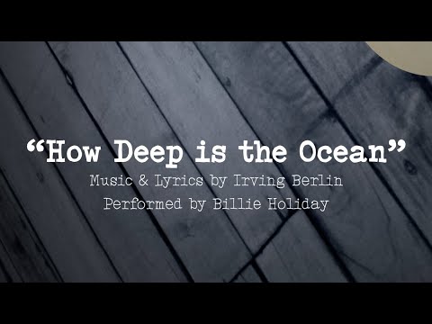 Billie Holiday | &quot;How Deep is the Ocean&quot; by Irving Berlin (Official Lyric Video)