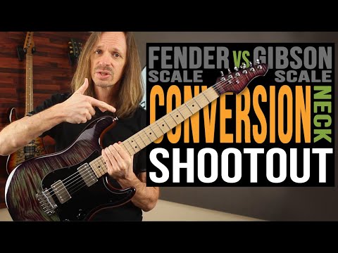 Fender Scale vs Gibson Scale Conversion Neck