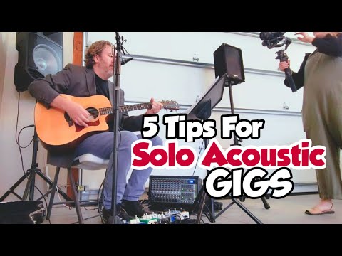 Gig Vlog - 5 Tips For SOLO ACOUSTIC Gigs