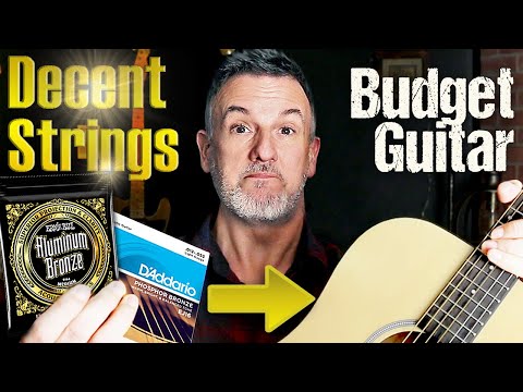 GOOD Strings on a BUDGET Acoustic Guitar, Better sound?