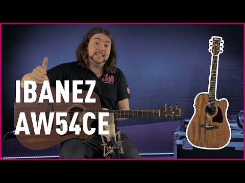 Ibanez AW54CE Artwood Open Pore Natural Electro-Acoustic Guitar Impression | Bax Music UK