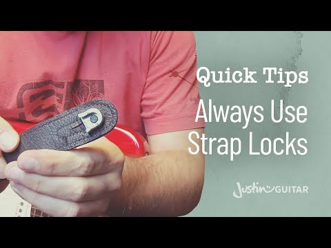 Guitar Quick Tip #3: ALWAYS Use Strap Locks (Guitar Lesson QT-003)