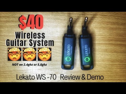 Lekato WS 70 - Wireless Guitar System Review/Demo - Only $40 🤯