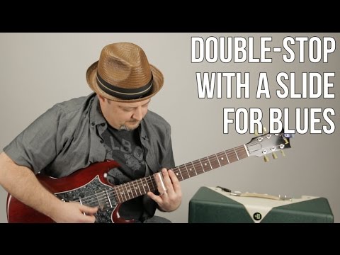 Slide Guitar Lessons - Double Stops for Blues Rock Rhythm Guitar with a Slide