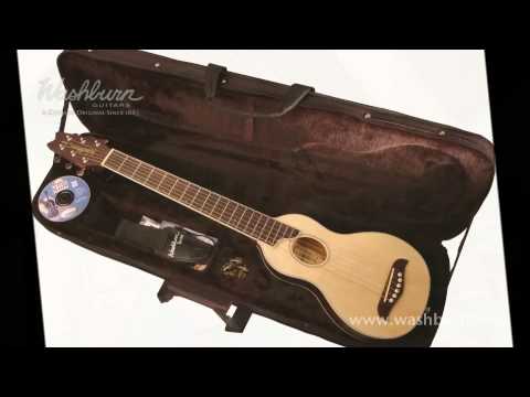 Washburn RO10 Rover Travel Acoustic Guitar Demo