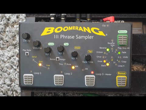 Boomerang III Phrase Sampler (FULL Looper Demo)